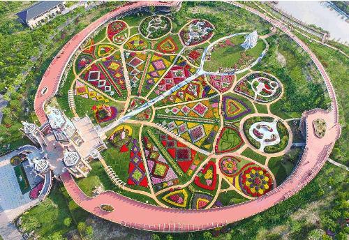 2020上海旅游节上海浦江郊野公园奇迹花园秋季艺术花展开幕式