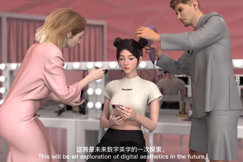 小米Civi联手纽约华裔高级科技时装设计师Todd Hessert办了一场虚拟数字时装秀